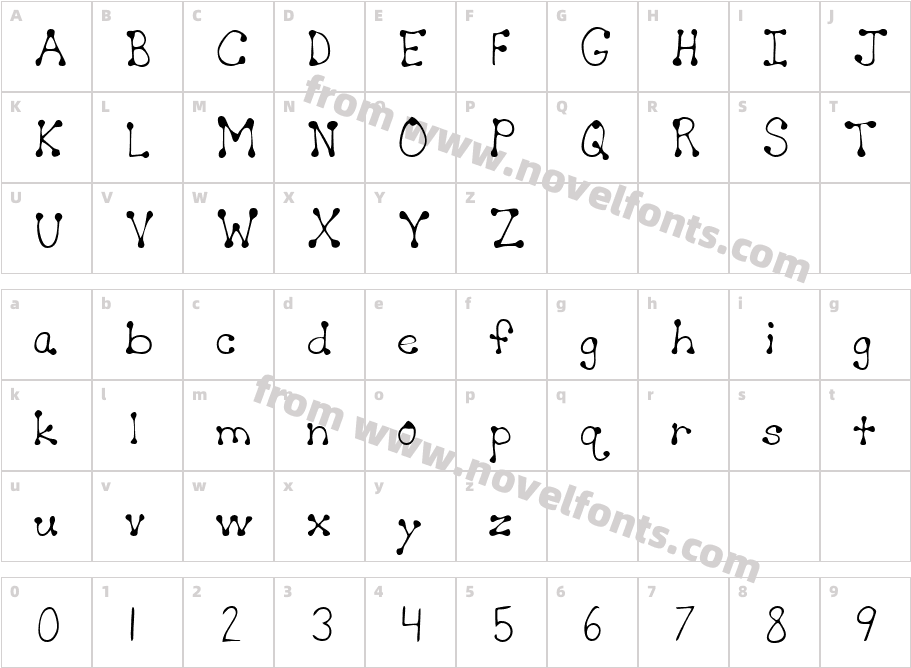 CutiesHand-PlainCharacter Map