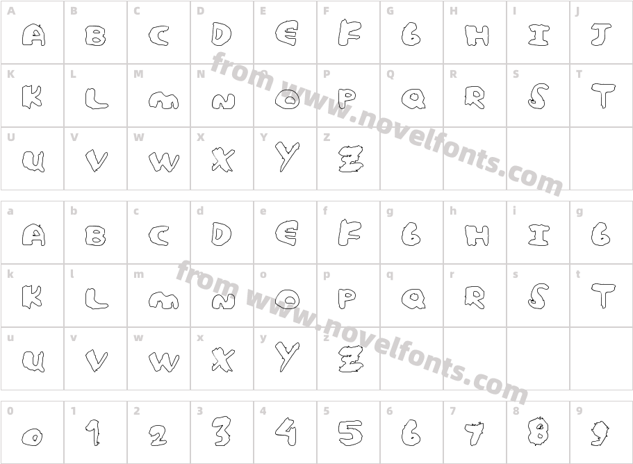 CutoutPosterCharacter Map