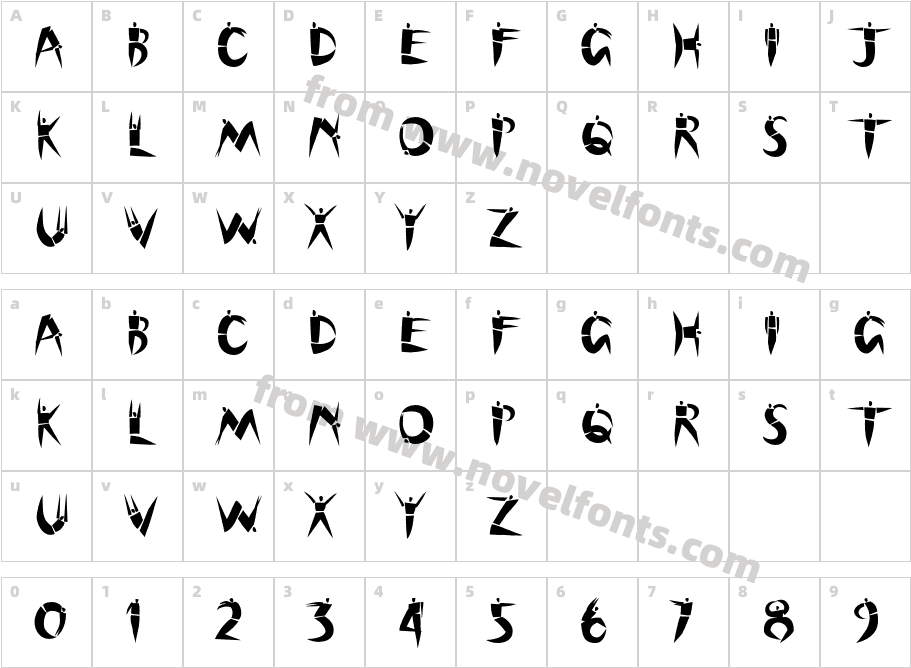 CutoutStdCharacter Map