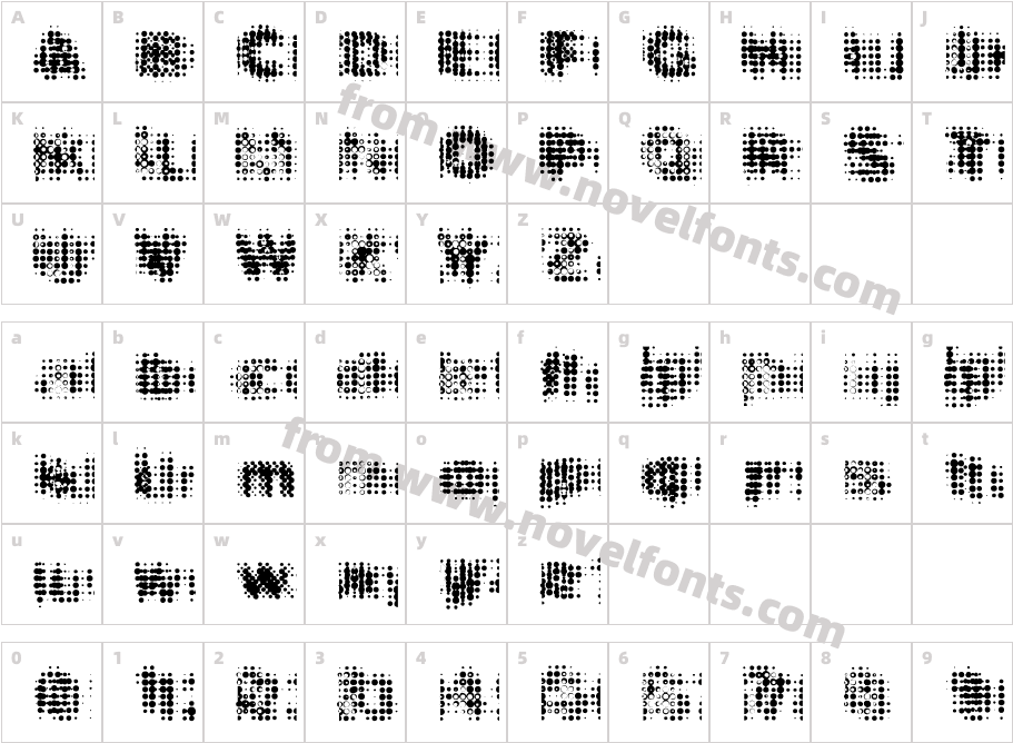 Cyber-StaticCharacter Map