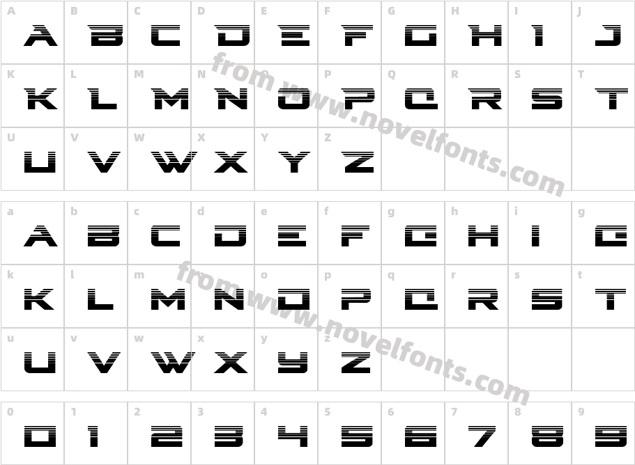 Cyberdyne HalftoneCharacter Map