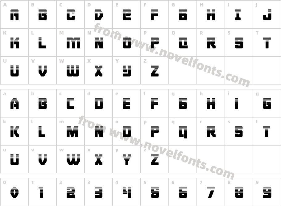 Cyborg Rooster HalftoneCharacter Map