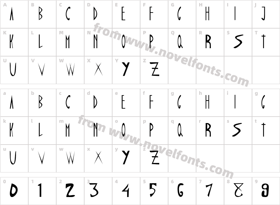 DAMAIPEMILU-NormalCharacter Map