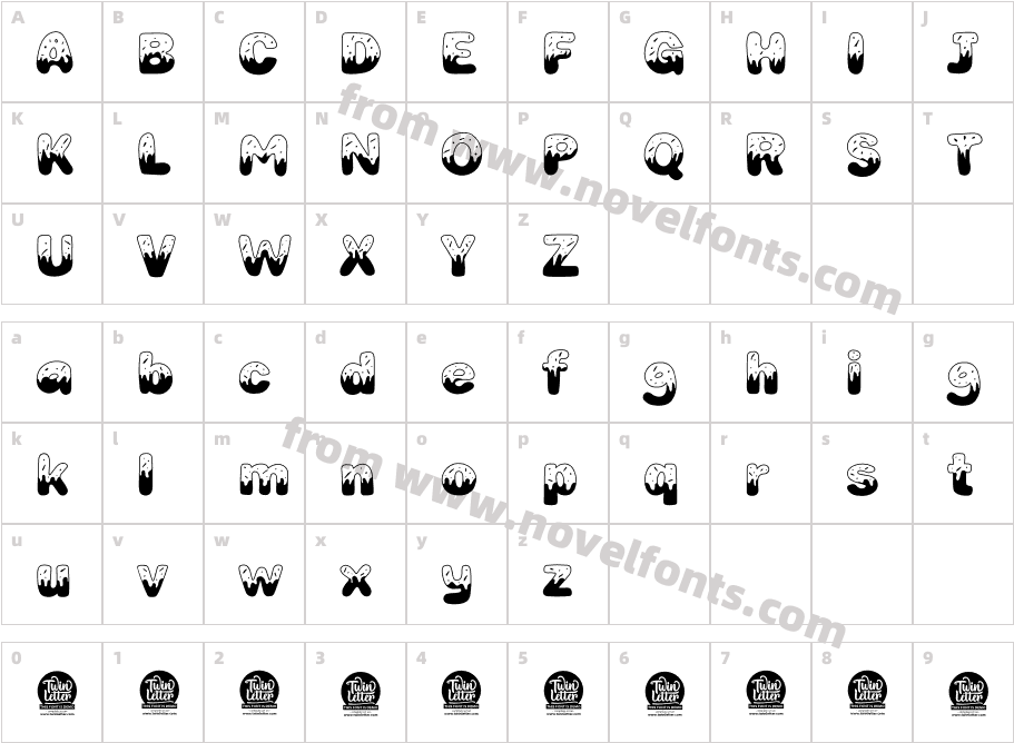 DANKI Reg Personal UseCharacter Map