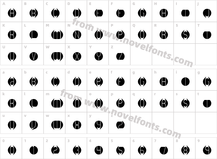 DB Layer 1 BRKCharacter Map