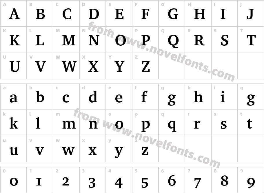 CharterOSFBT-BoldCharacter Map