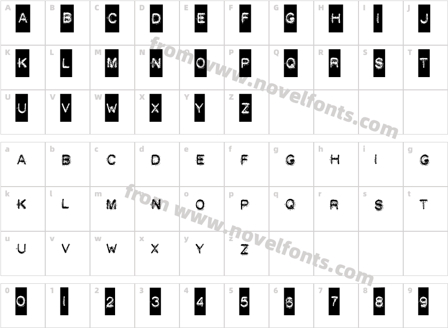 DEATH STRUGGLECharacter Map