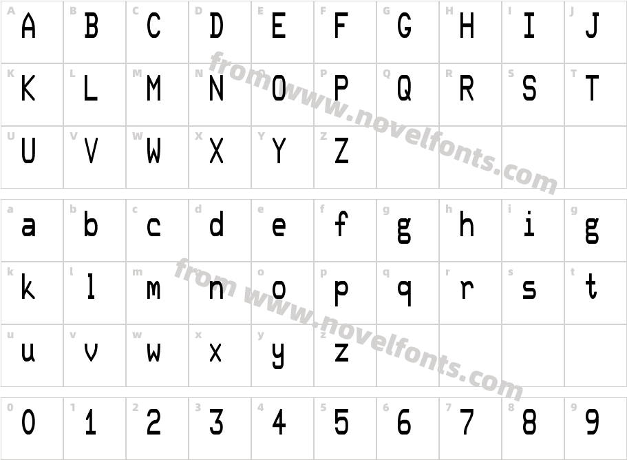 DEC Terminal ModernCharacter Map