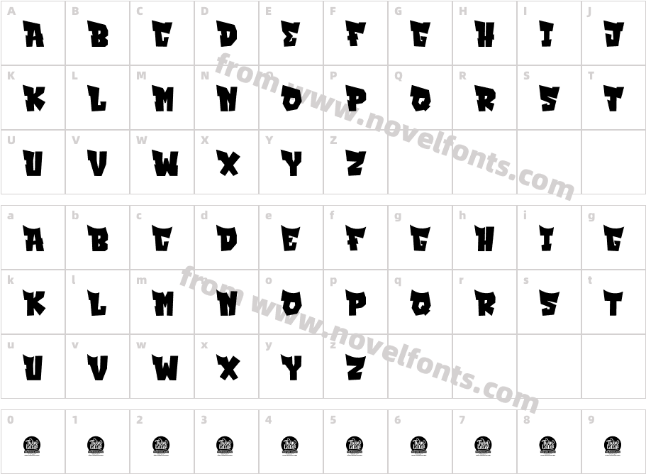 DECAF Personal UseCharacter Map