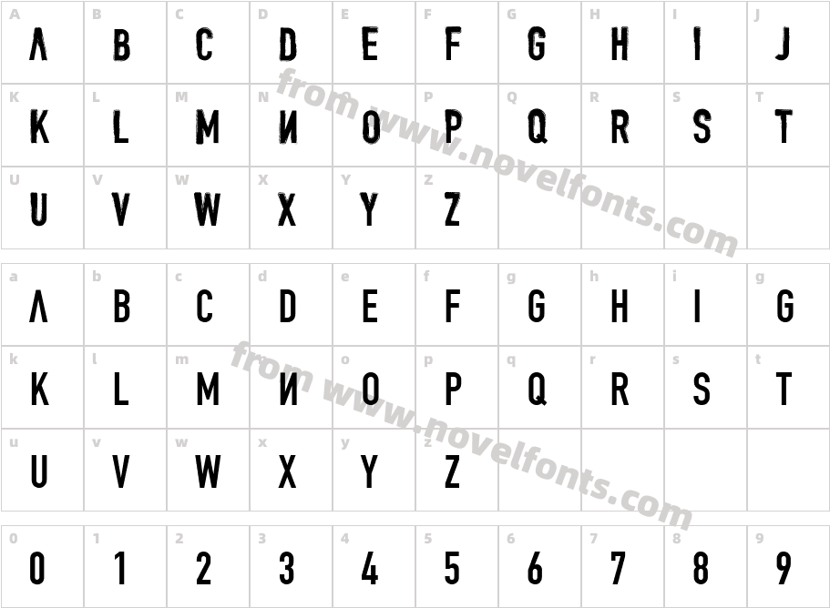 DENIALCharacter Map