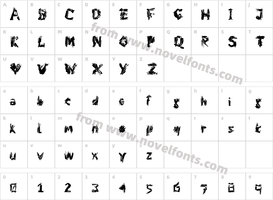 DF-Charlie_go! BoldCharacter Map