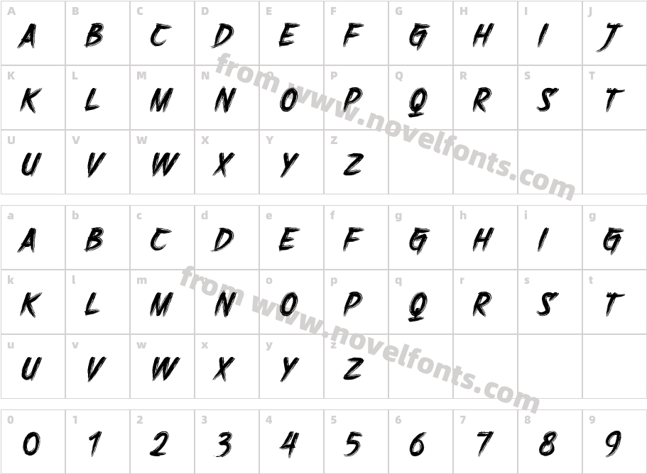 DHF Harry's BrushCharacter Map