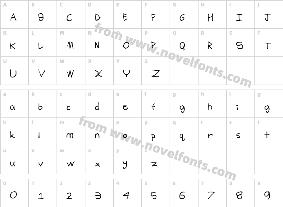 ChasicNew-RegularCharacter Map