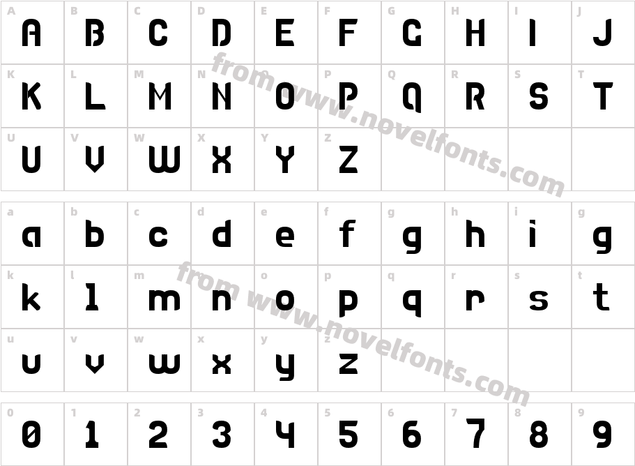 DISCO 7Character Map