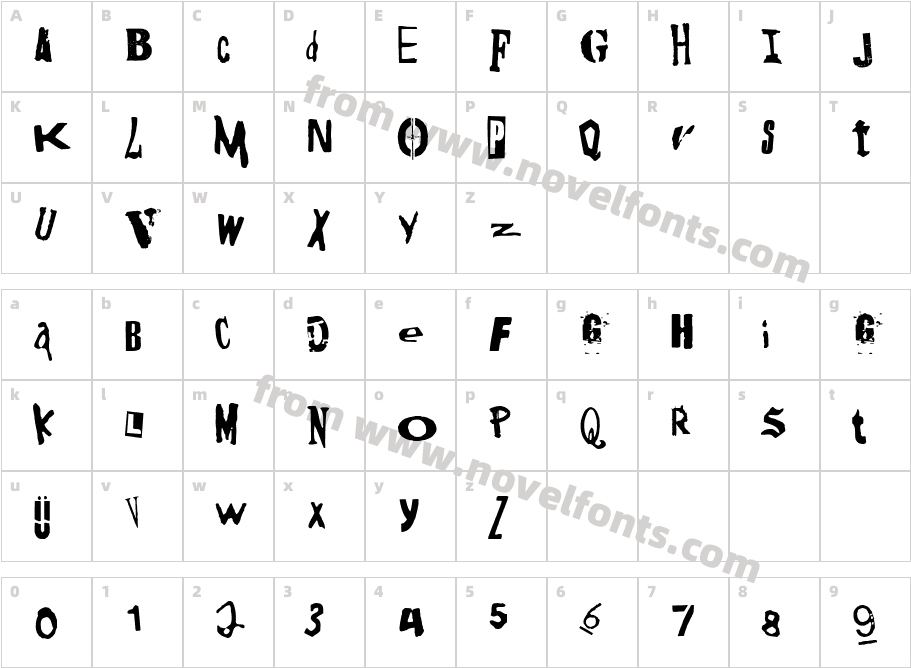 DIY OneCharacter Map