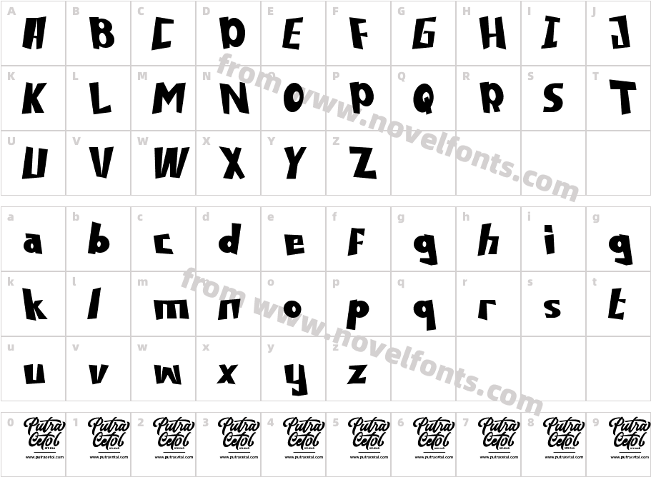 DIZZYFENCERegularCharacter Map