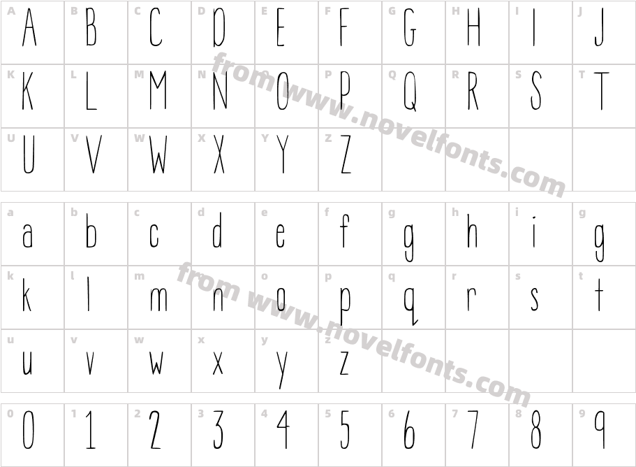 DJB BEAN POLECharacter Map