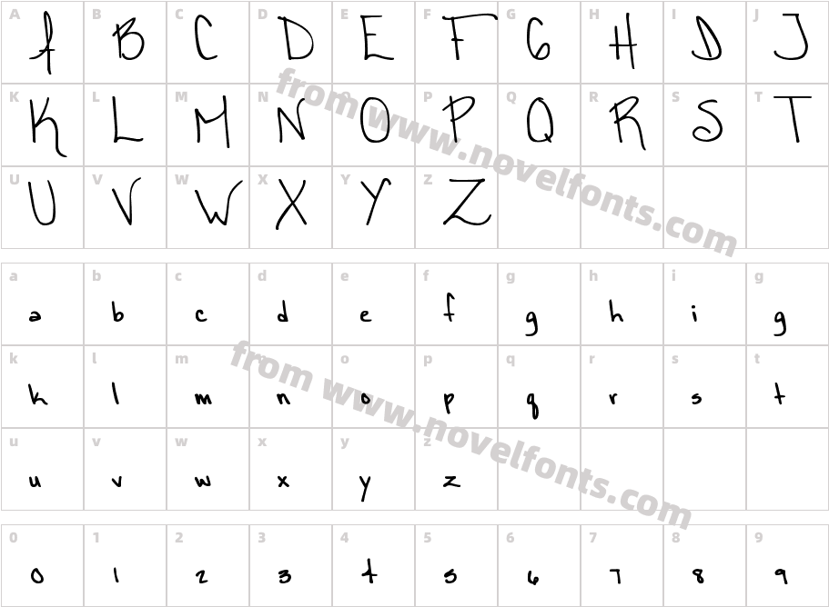 DJB CASSANDRACharacter Map