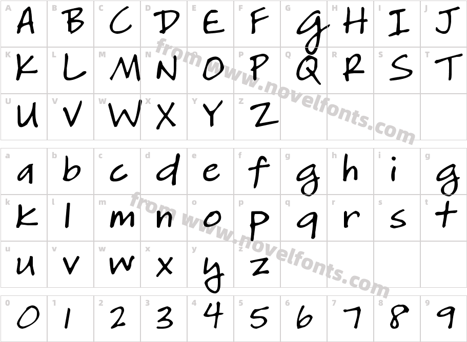 DJB HeatherGCharacter Map