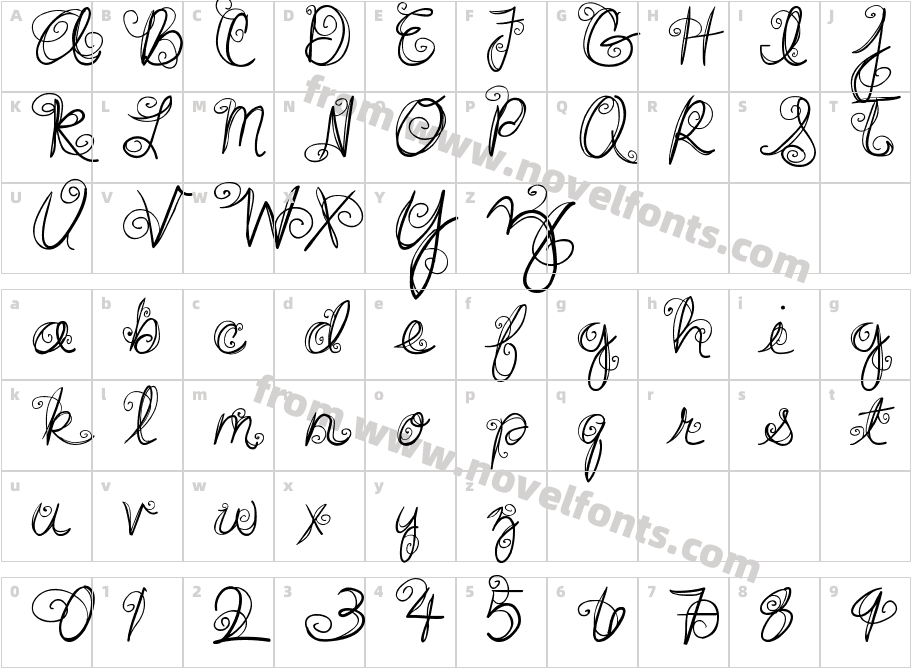 DJB SWIRL ME AROUNDCharacter Map