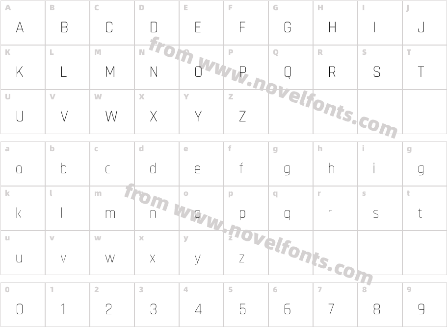 Chathura ThinCharacter Map