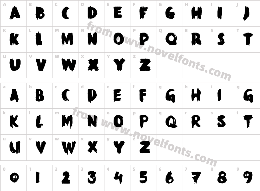 DK Black MarkCharacter Map