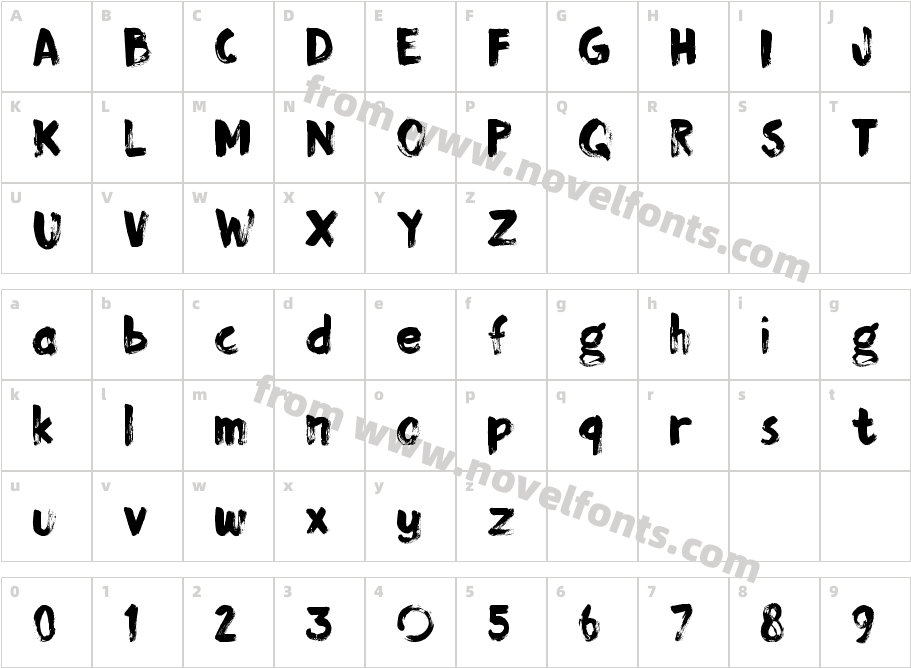 DK Momotaro RegularCharacter Map