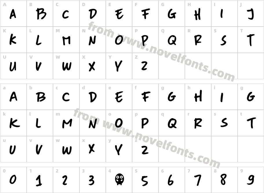 DK More Or Less RegularCharacter Map