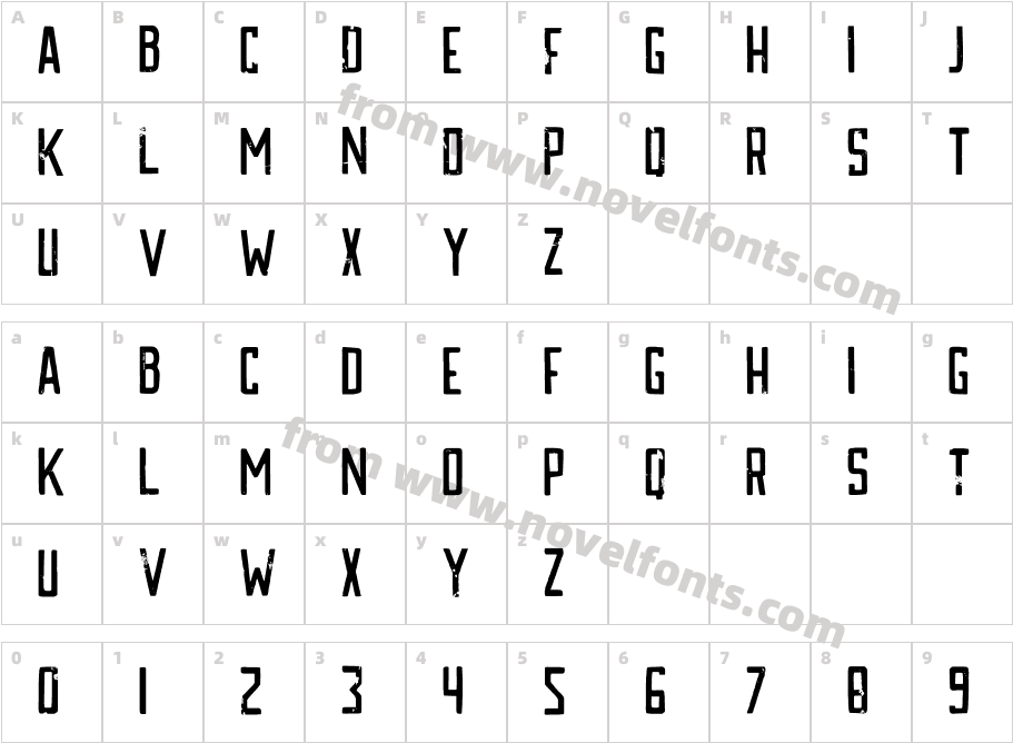 DKKatzenjammerCharacter Map