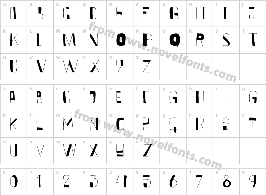 DKKurkumaCharacter Map