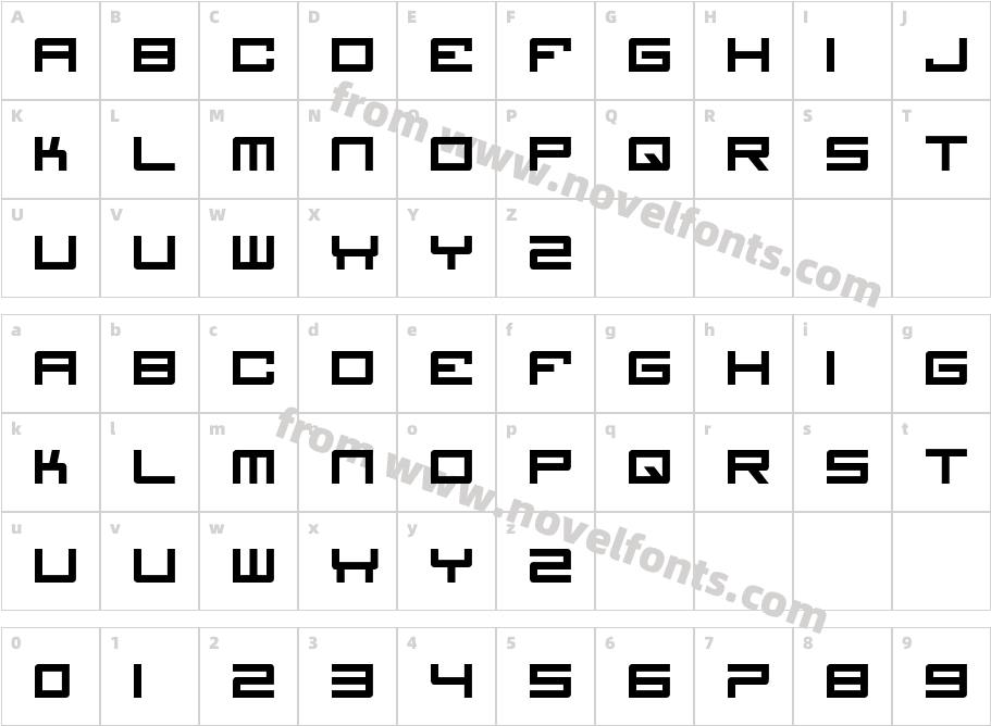 DNMCharacter Map