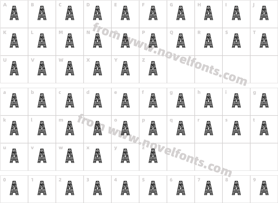 DOCALLISME HAS PATTERNCharacter Map