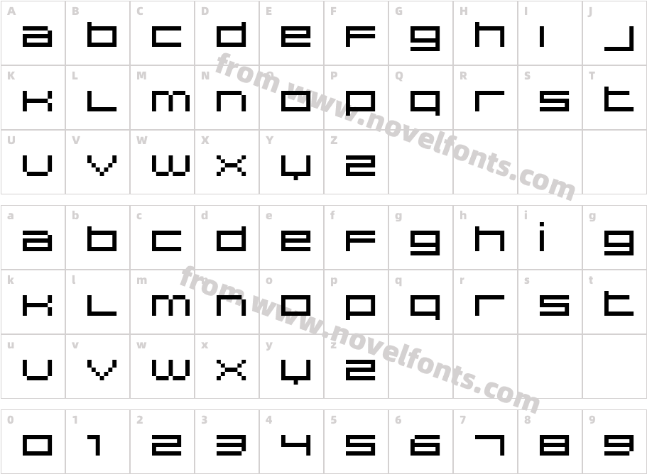 DS HilineCharacter Map