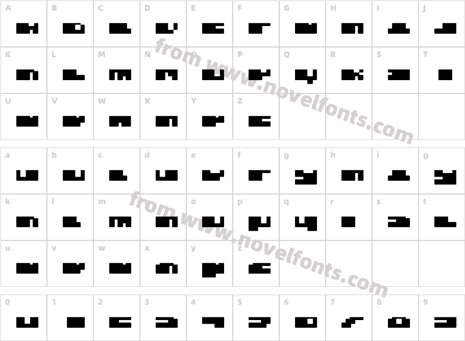 DS PTRLDizel05Character Map