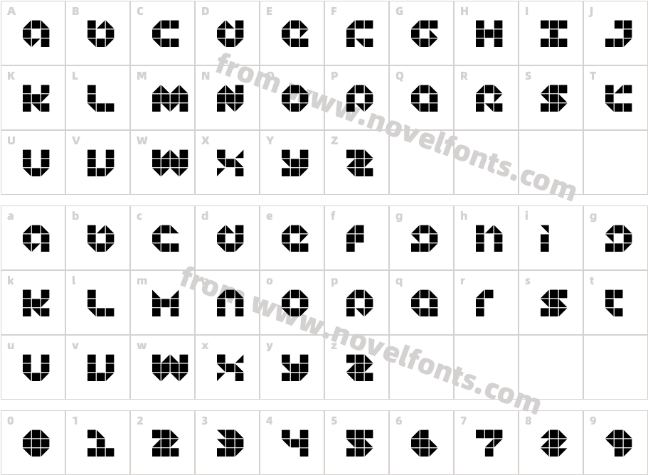 DS PlatteCharacter Map