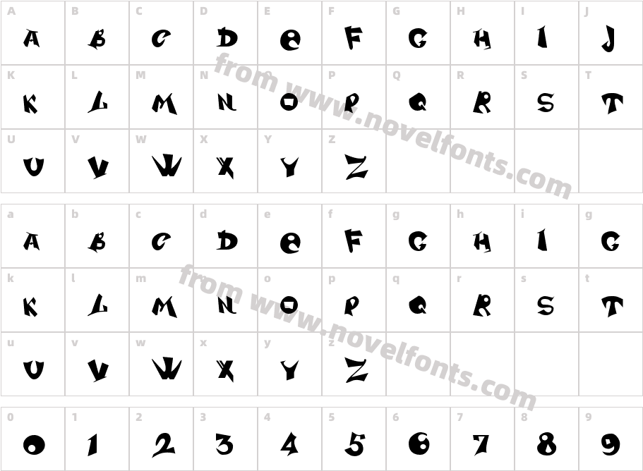 DS SharperCharacter Map