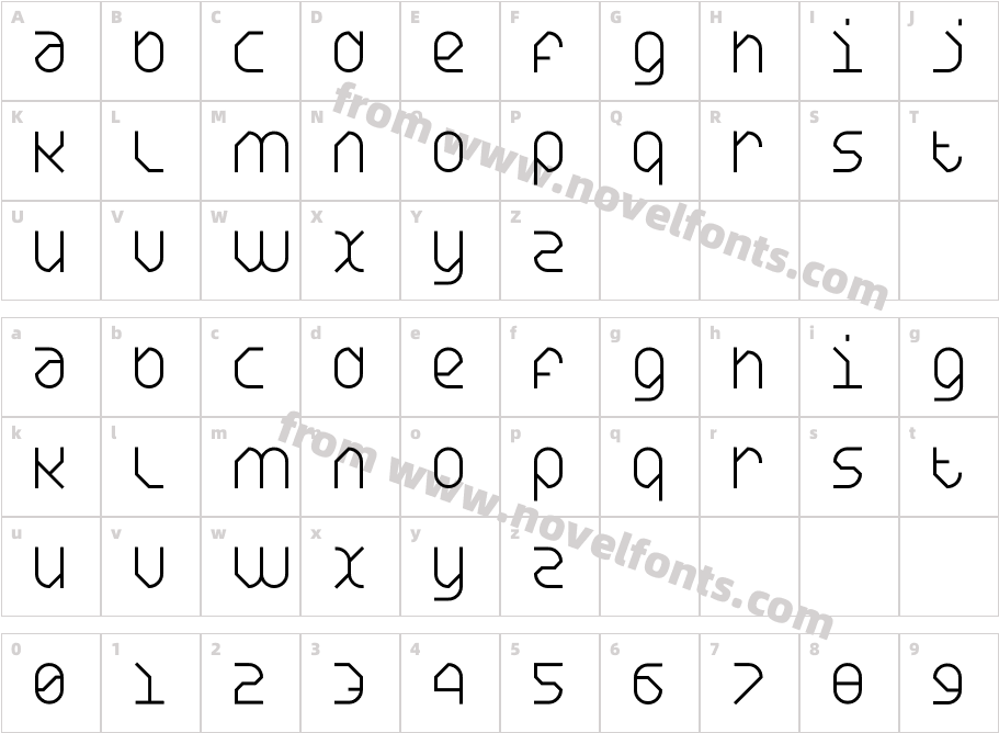 DS Yakuti45Character Map