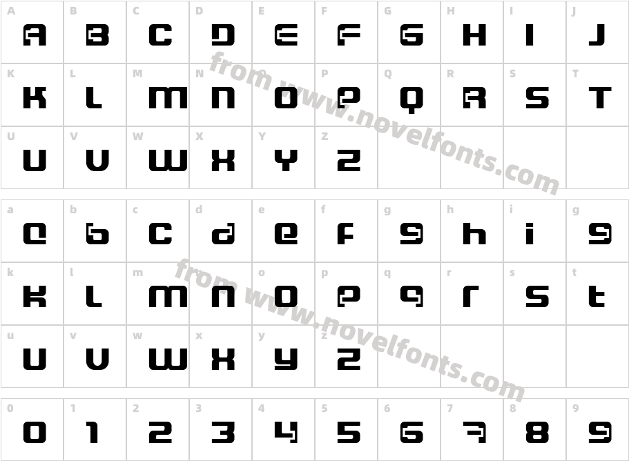 DS_Cosmo Semi-expanded SemiBoldCharacter Map