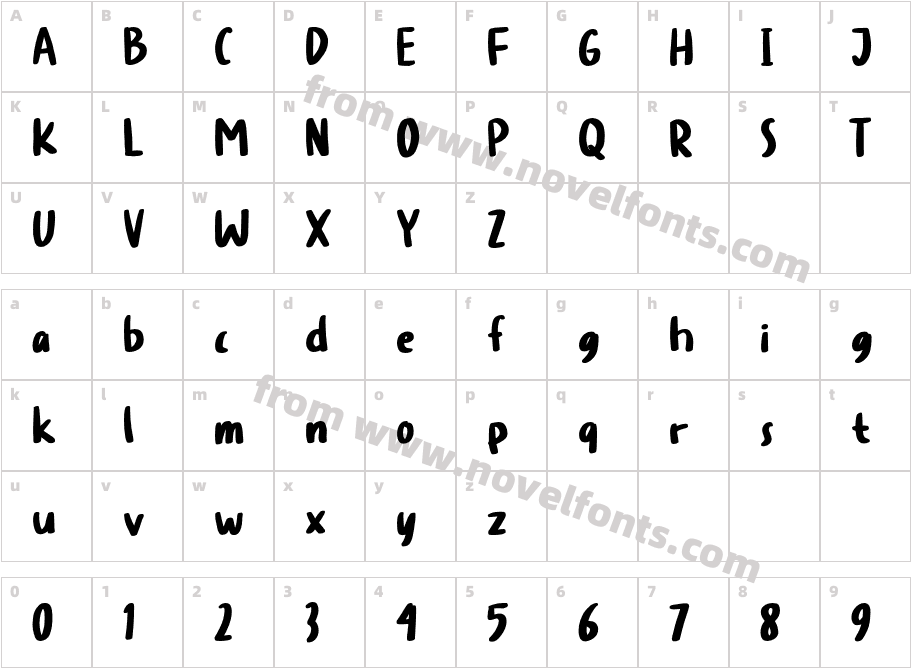 Cheerful MorningCharacter Map