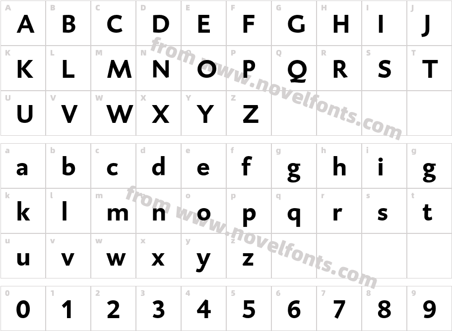 DTLCaspariT-BoldCharacter Map