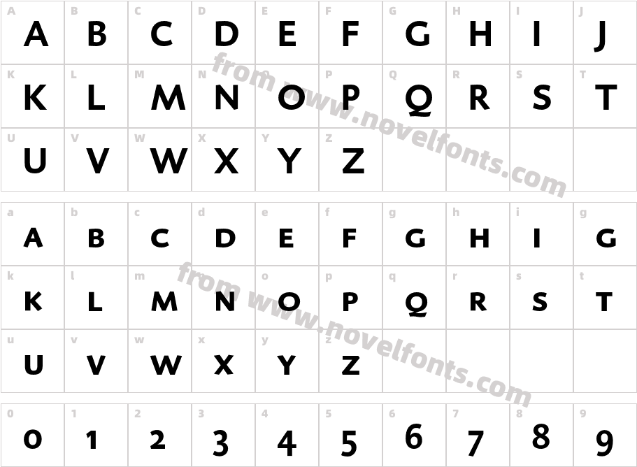 DTLCaspariTCaps-BoldCharacter Map