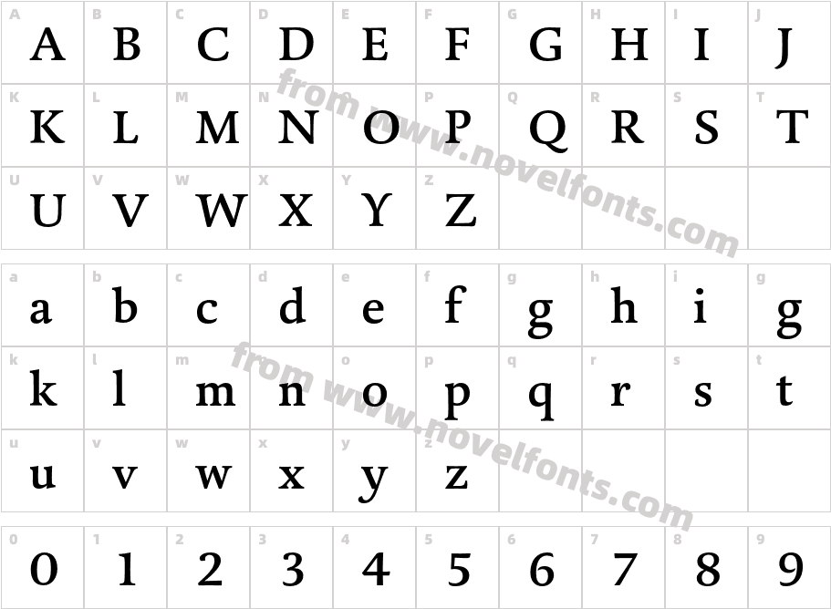 DTLDorianT-MediumCharacter Map