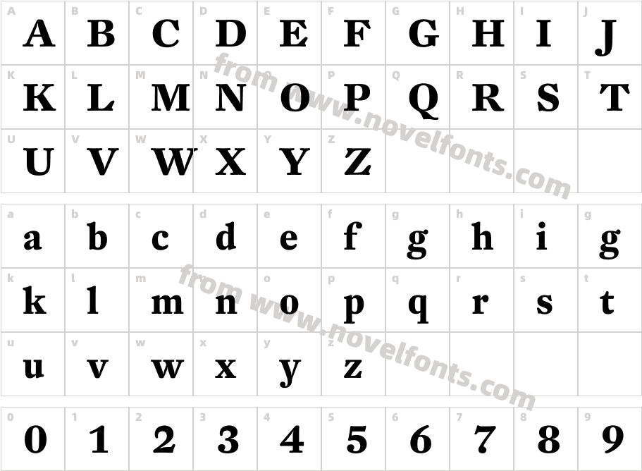 DTLFleischmann-TBoldCharacter Map