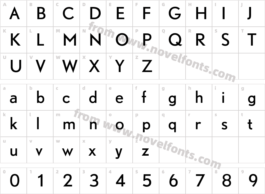 DTLNobelTCharacter Map