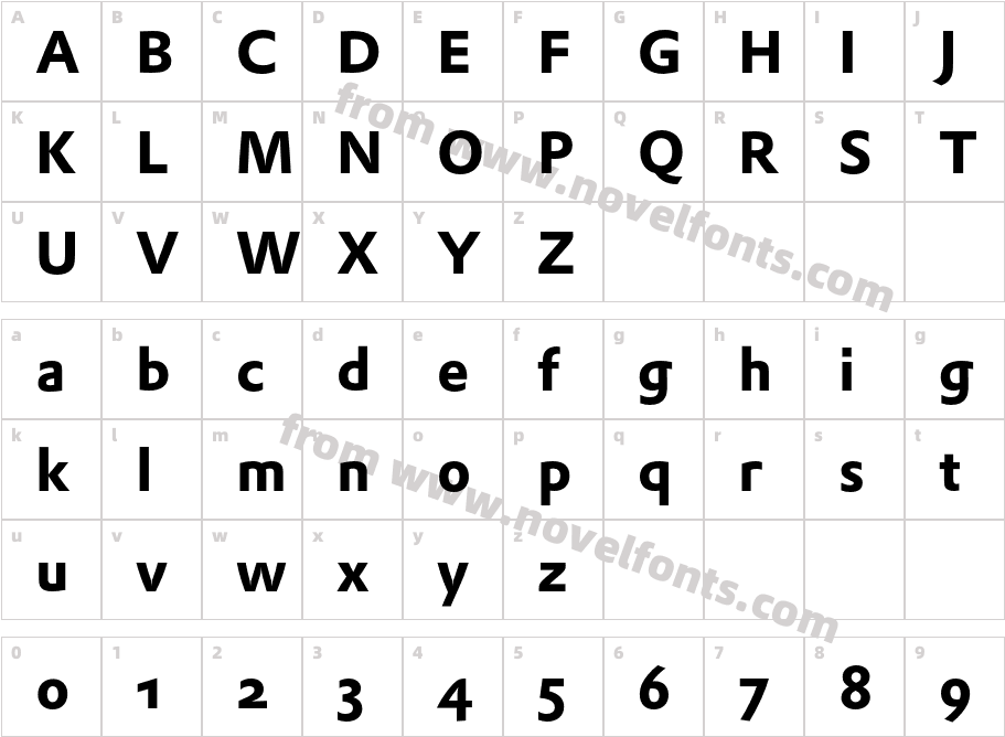 DTLProkyonST BoldCharacter Map