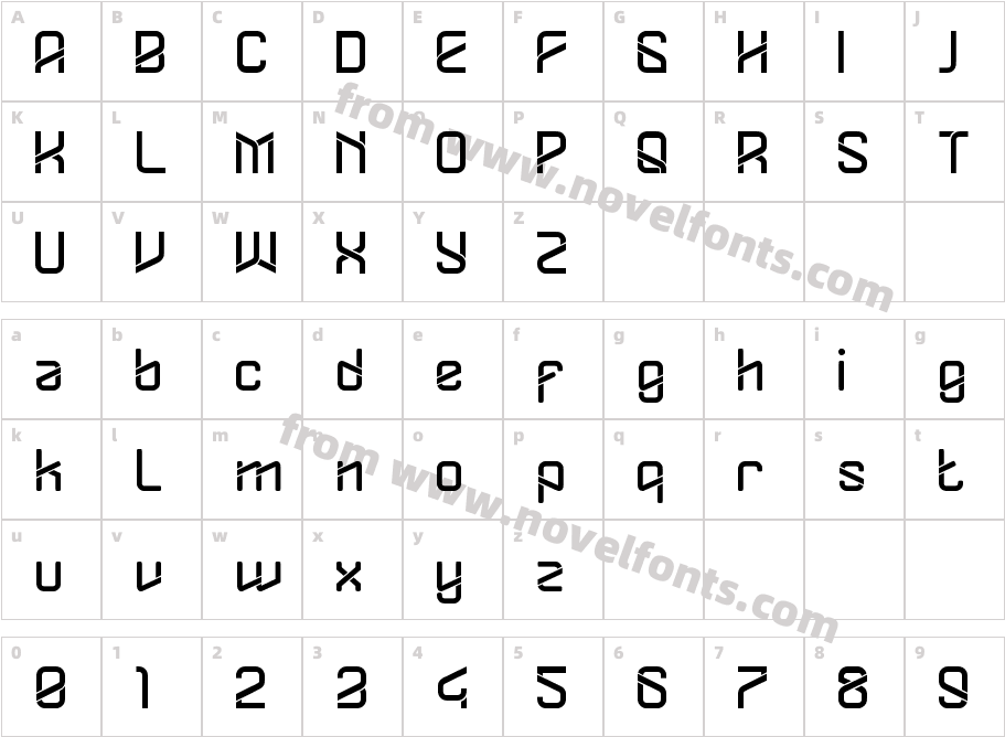 DYLOVASTUFFCharacter Map