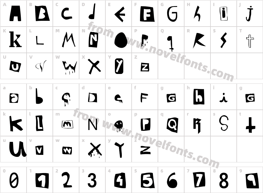 DaPunkCharacter Map