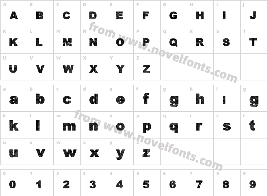 Dabre GrungeCharacter Map