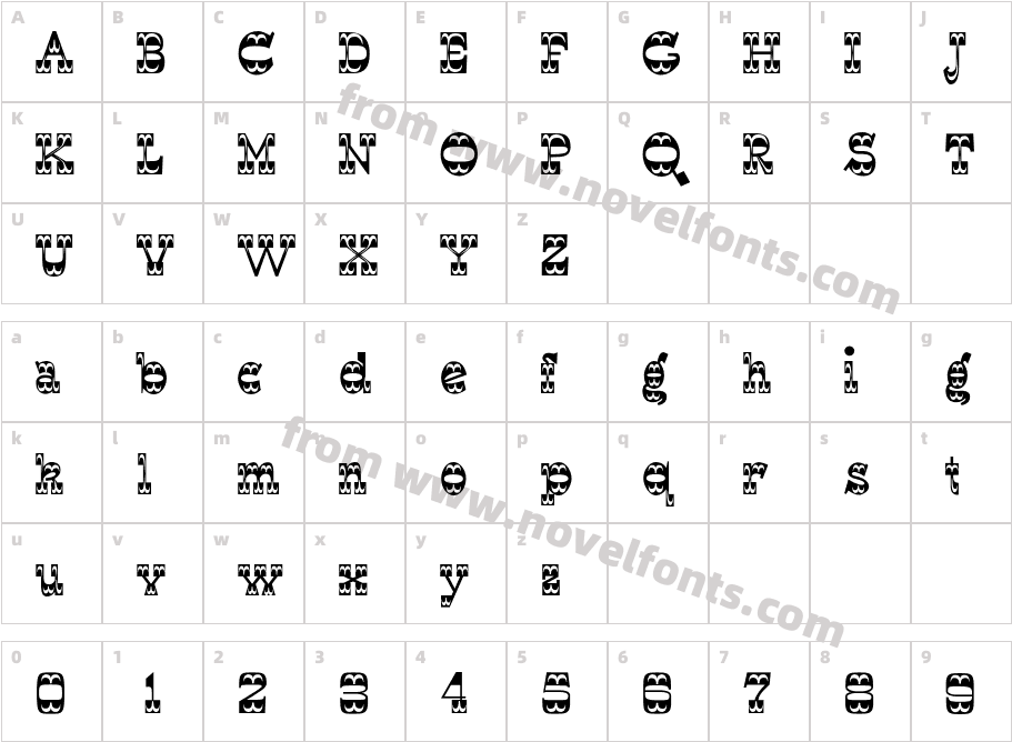 DaltonCharacter Map