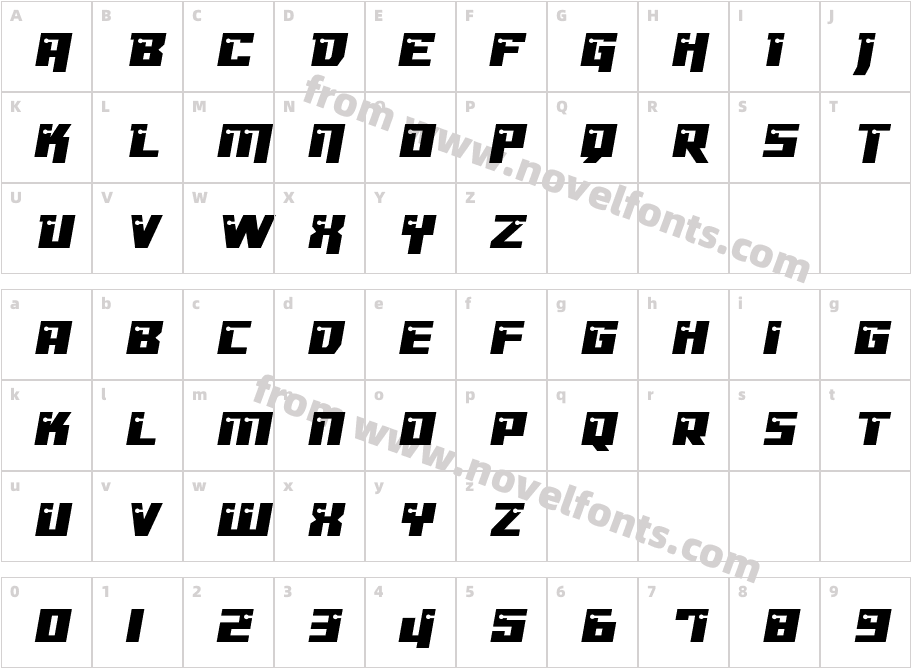 Dangerbot Expanded ExpandedCharacter Map